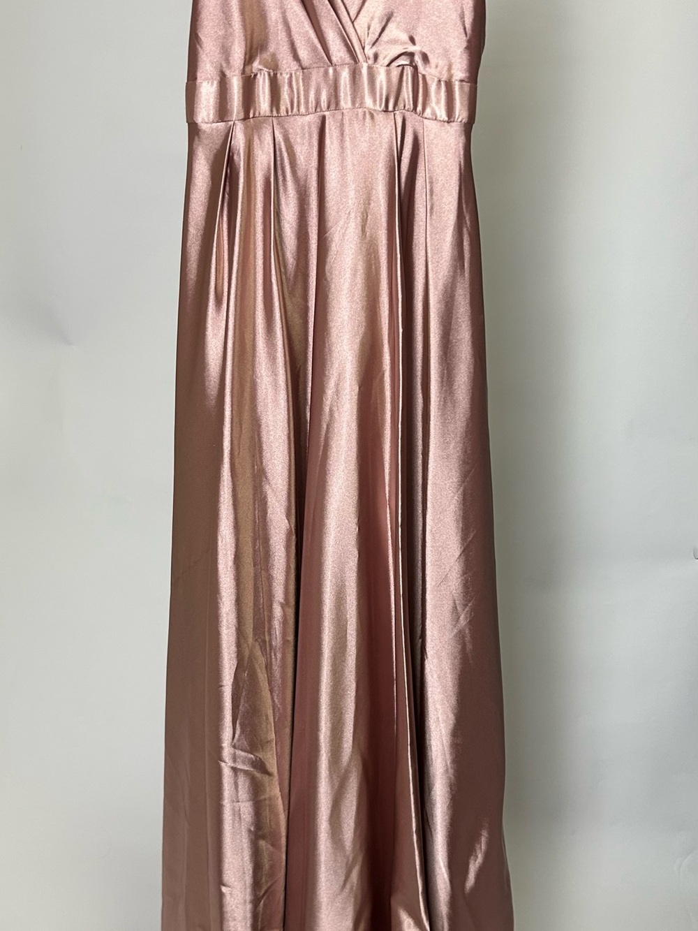 Satin Maxi Skirt in Dusty Rose